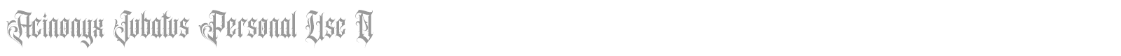 Acinonyx Jubatus font preview